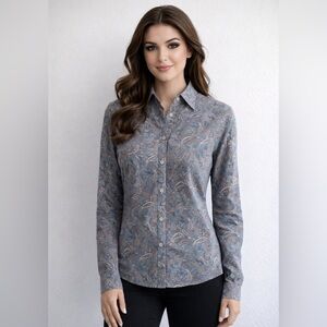 Pendleton Paisley 100% Cotton Button Down Shirt